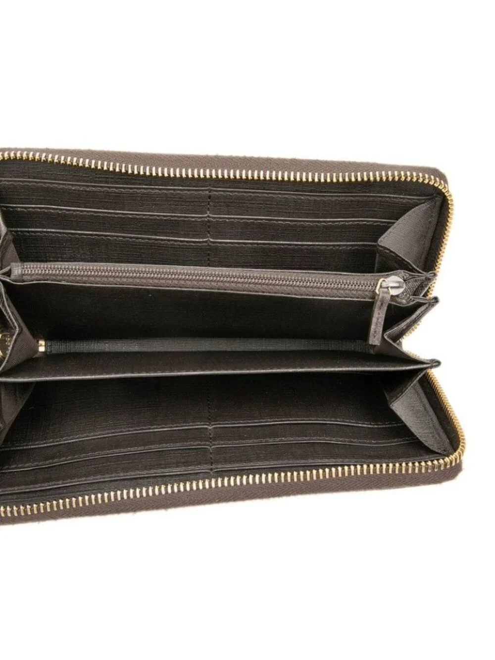★SOLD★ Gucci GG Supreme Round Fastener Wallet Beige Brown - Picture 4 of 7